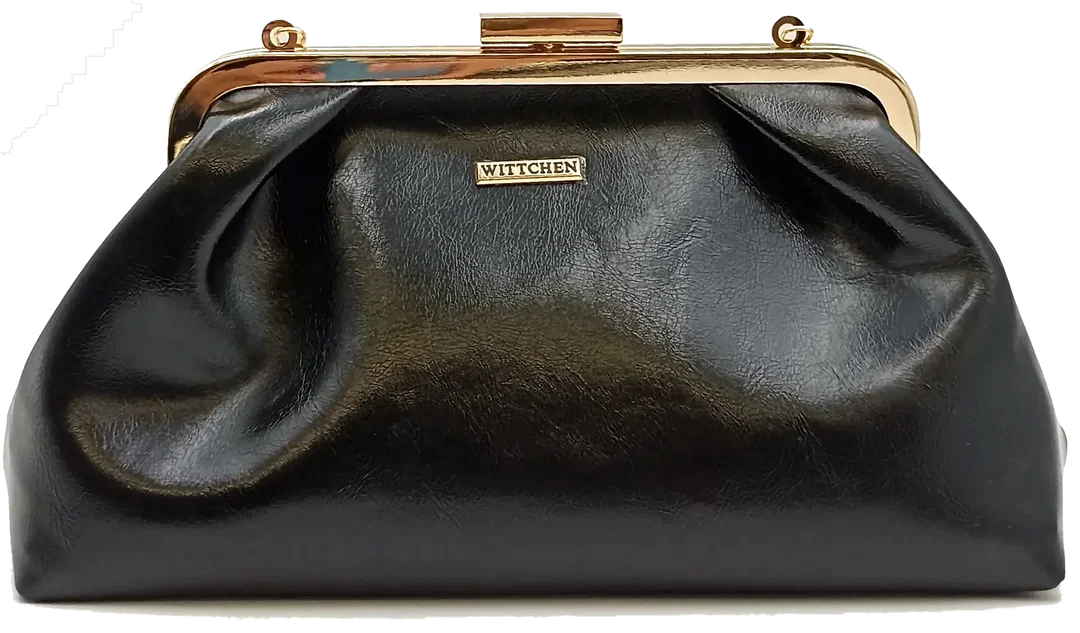 Wittchen Damenclutch Leder schwarz – Bild 2