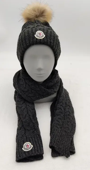 Moncler - Damen Mütze und Schal Set - Bild 4