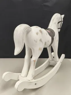 Schaukelpferd für Puppen, Holz, Deko - Bild 3