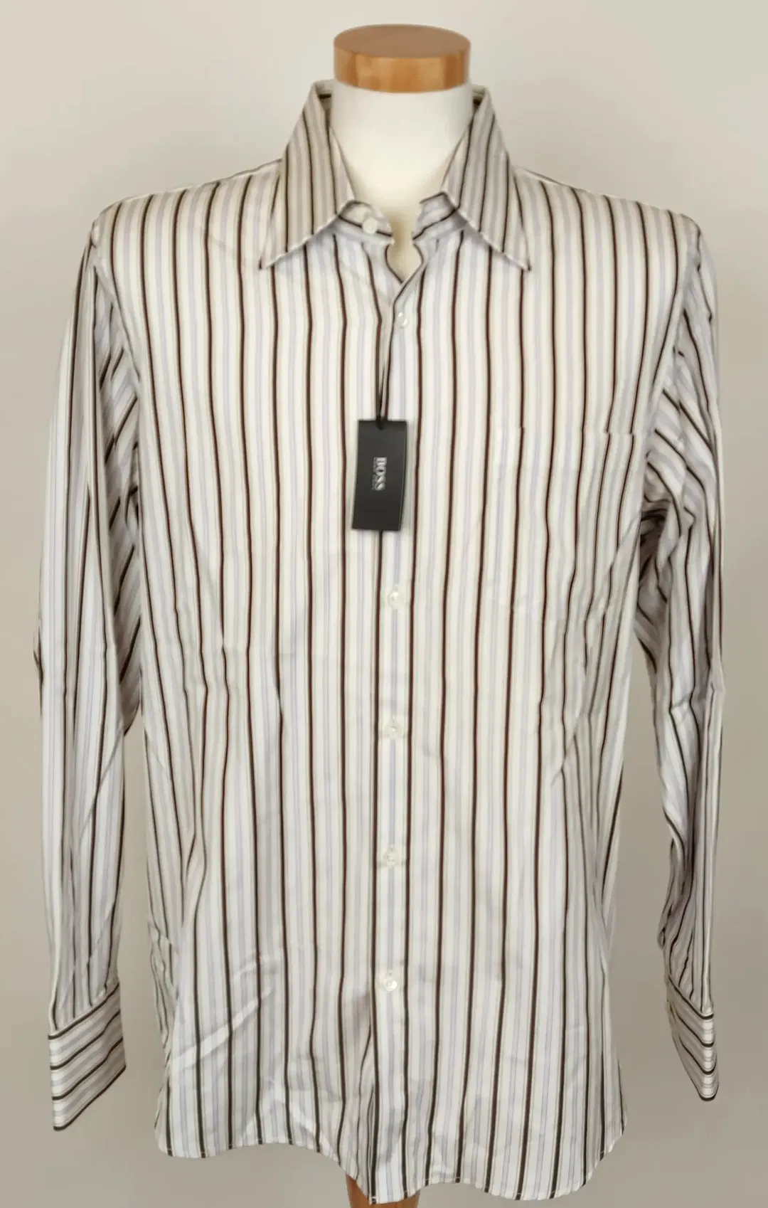 Boss Herren Hemd gestreift Gr. 42 - Bild 1