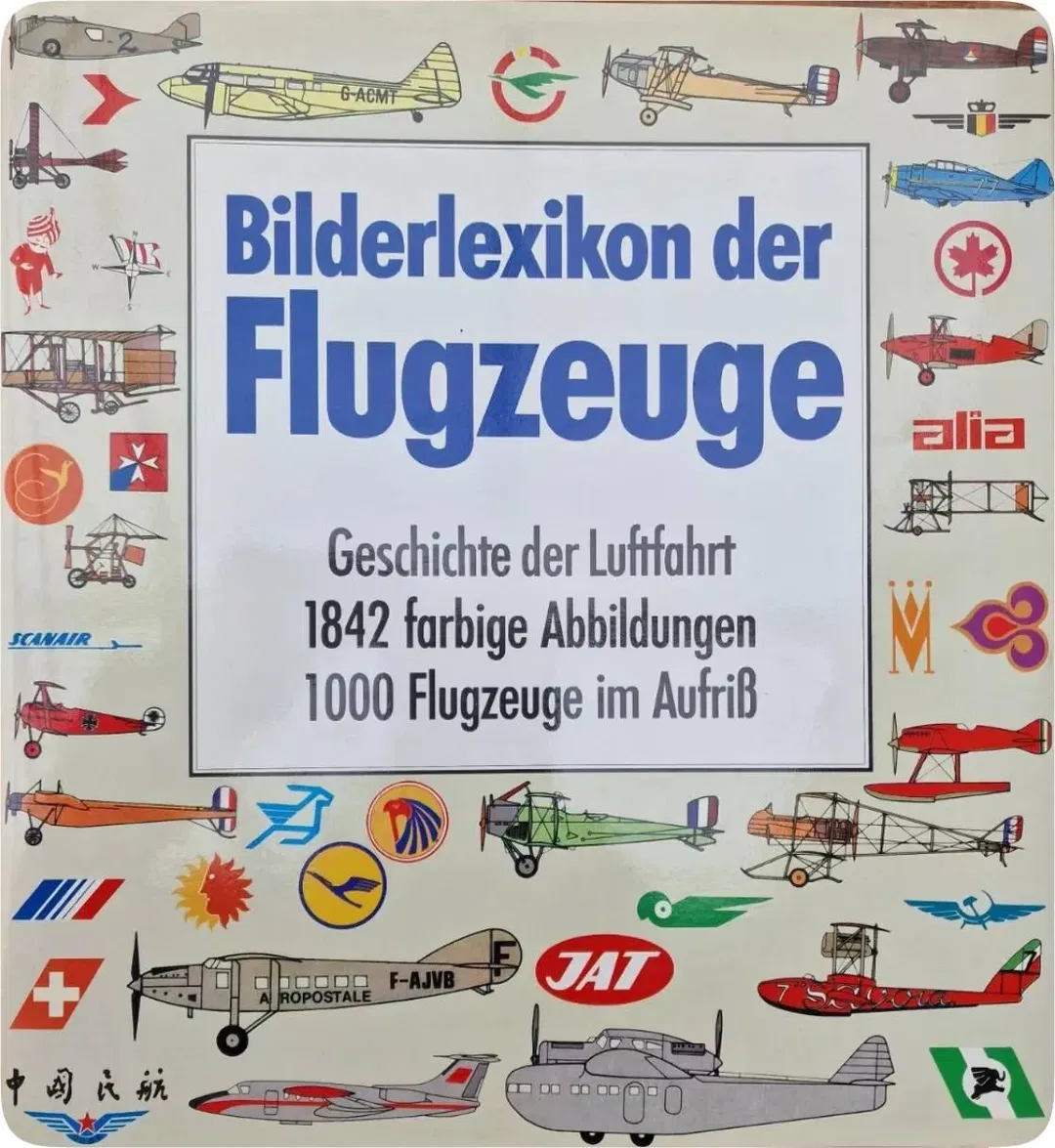 Buch Bilderlexikon der Flugzeuge – Geschichte der Luftfahrt, 1842 Abbildungen, 1000 Flugzeuge im Aufriss - Bild 1