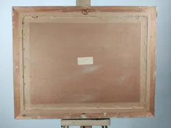 Roter Mohn signiert mit Erich Kruger / Holzrahmen / 57 x 72 cm - Bild 3