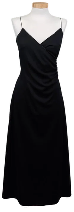 H&M Midikleid schwarz in Gr. S - Bild 1