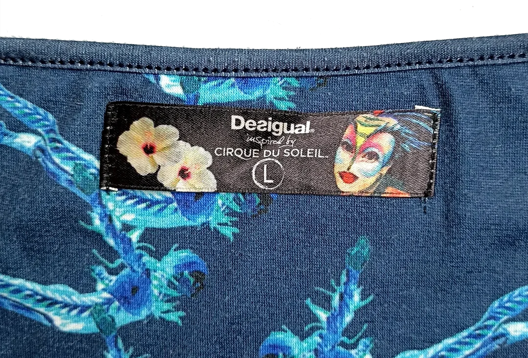 Desigual Damen Midikleid mehrfarbig gemustert Gr. L – Bild 3