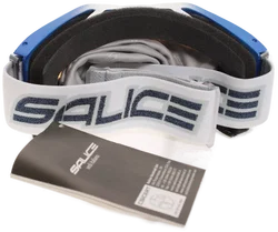 Salice Skibrille – Blau/Silber – Doppelscheibe mit UV-Schutz & OVP, Inkl. Microfaserbeutel - Bild 3