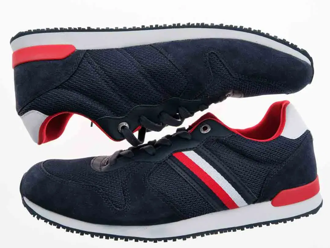 TOMMY HILFIGER Iconic Runner Herren Sneakers in marineblau, Größe 46 - Bild 4