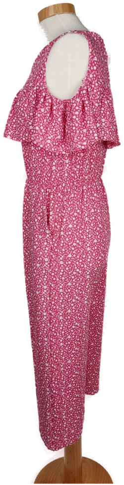 [NEU] LELA Damen Jumpsuit rosa/weiß gemustert - S/36 - Bild 3