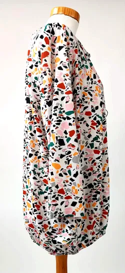 Damen Oberteil gemustert -  ca. Gr. 44 - Bild 3