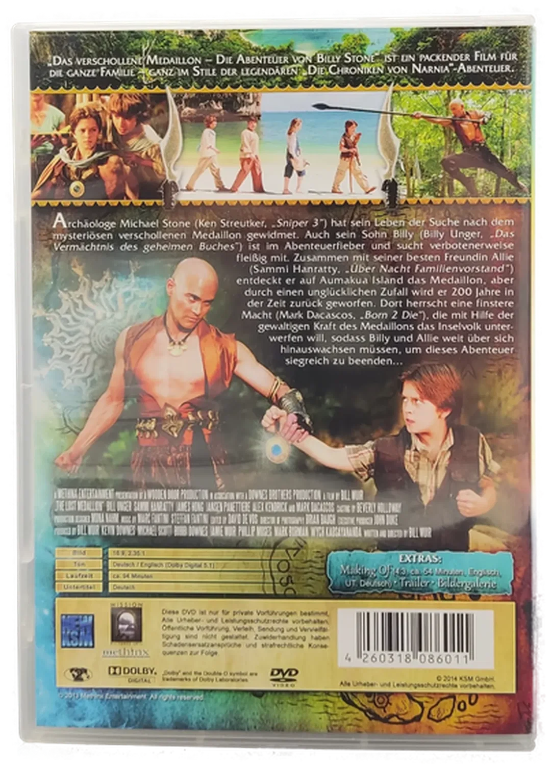 DVD "Das verschollene Medaillon" mit Billy Unger und Sammi Hanratty – Bild 2