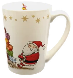 Home & Deco Weihnachtstasse gemustert - Bild 1