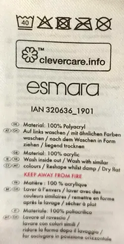 Esmara Damen Weihnachtspullover rot gemustert Gr. EUR 44/46 - Bild 3