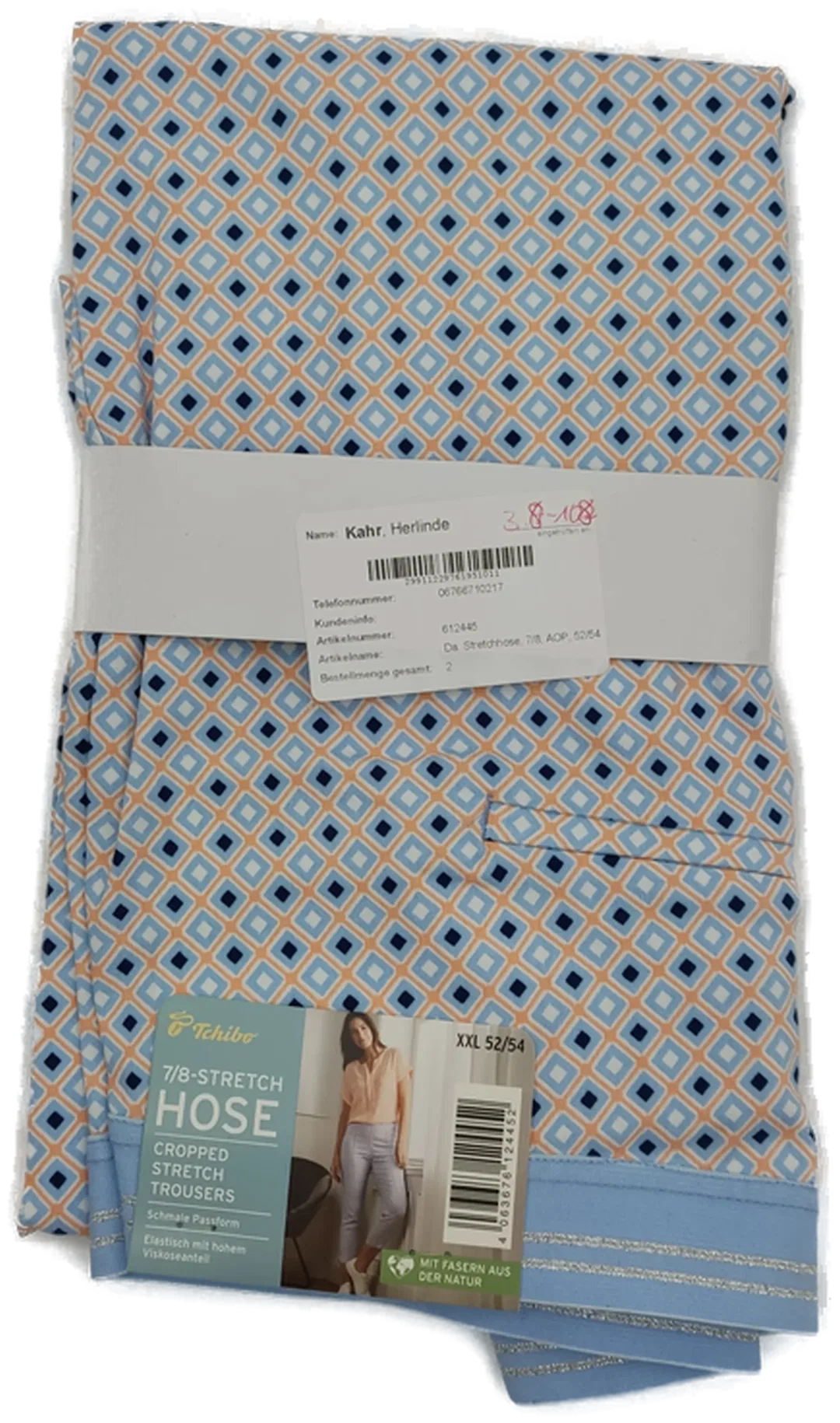 Tchibo Stretch 7/8-Hose Viskose Damen 52 | Neu Mit Etikett - Bild 1