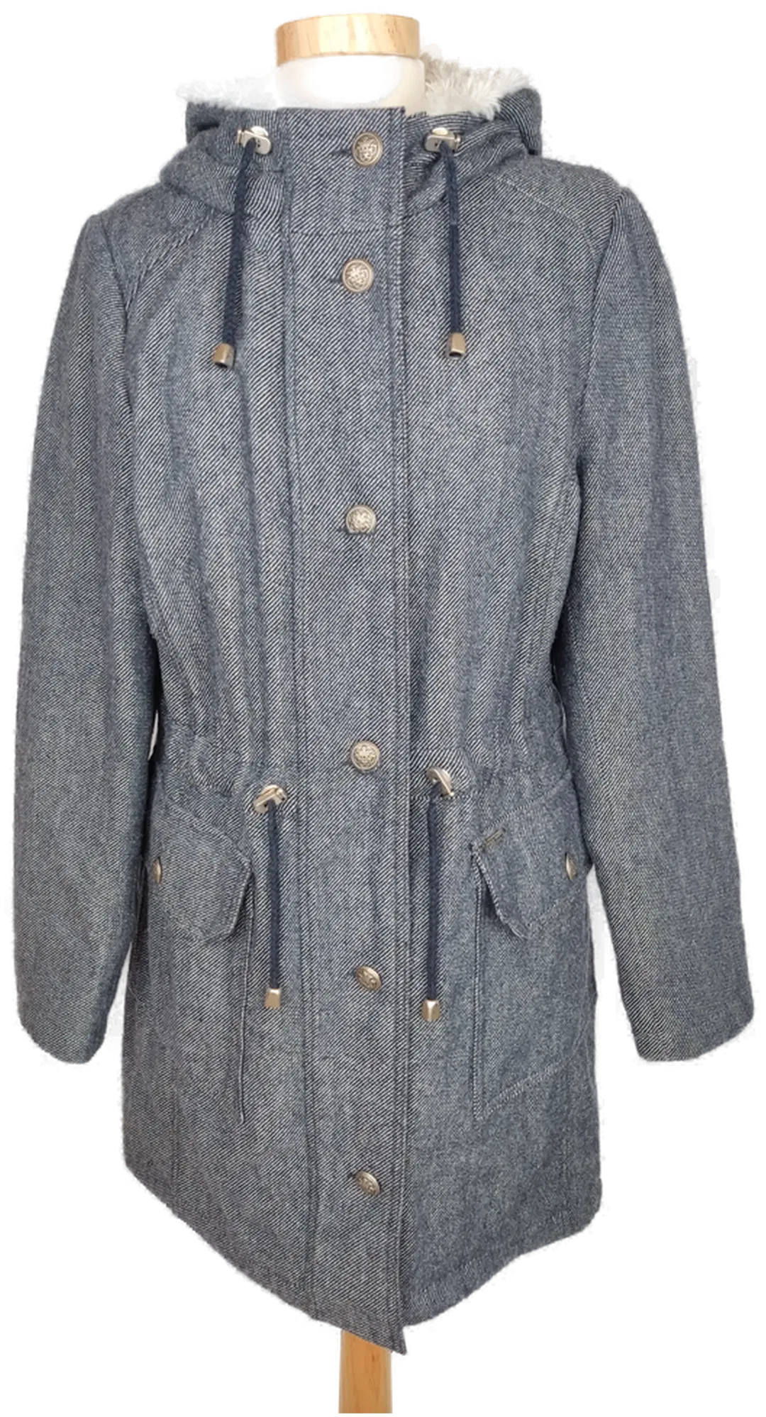 comma, Damen Kapuzenjacke grau/blau - L/40 - Bild 4