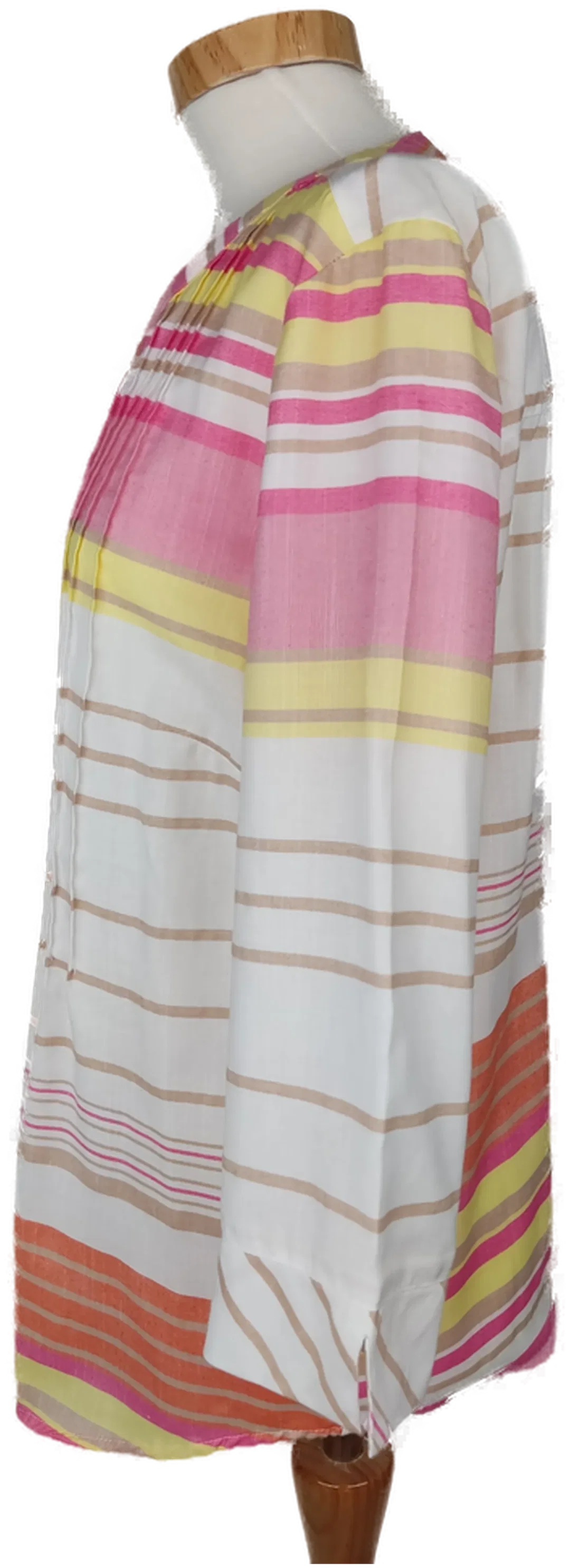 Collection L Damen Bluse rosa/gelb/orange/weiß gestreift - M/38 – Bild 3
