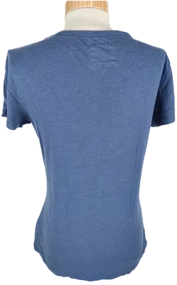 Blau Bedrucktes T-Shirt - Größe XS - Top Qualität - Bild 3