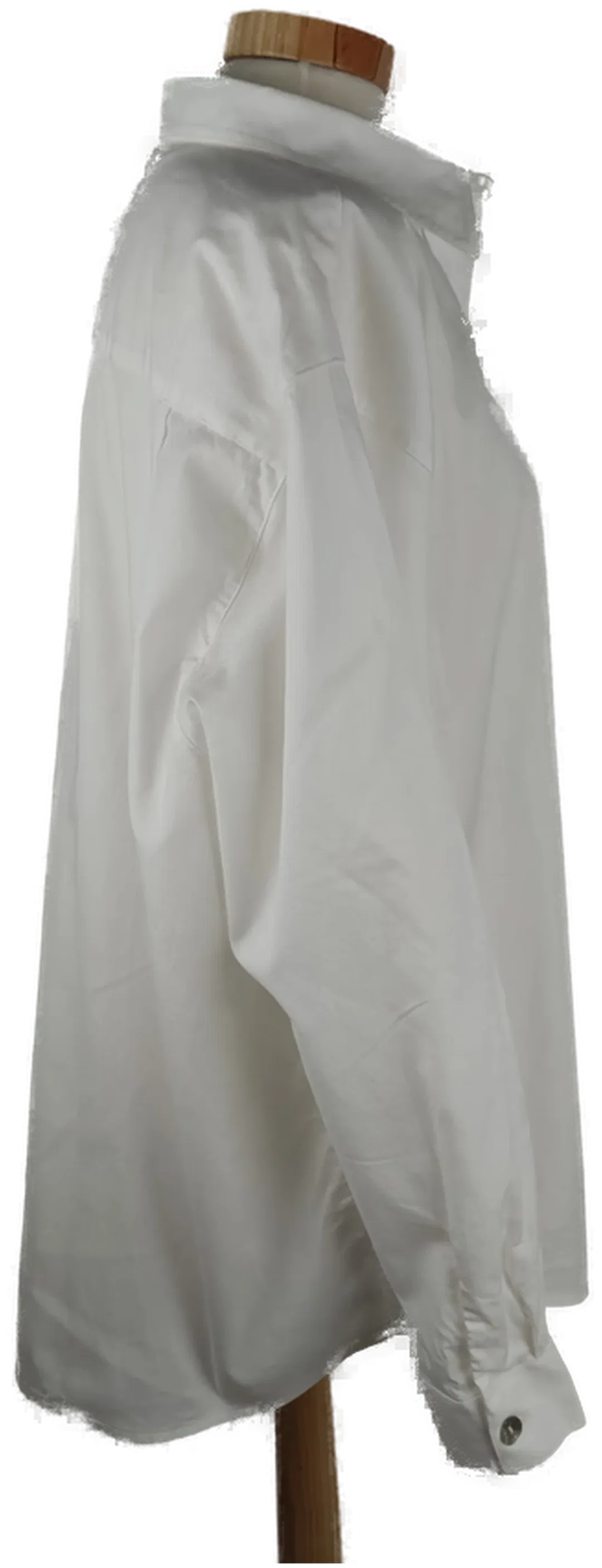 Bluse "michele peretto", langarm mit Kragen, weiß mit Brusttasche, Größe 48 – Bild 2