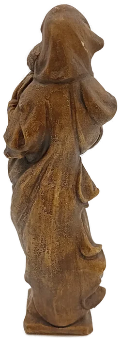 Moderne Madonna mit Kind – Elegante Skulptur in edler Holzoptik – Vorschau 4