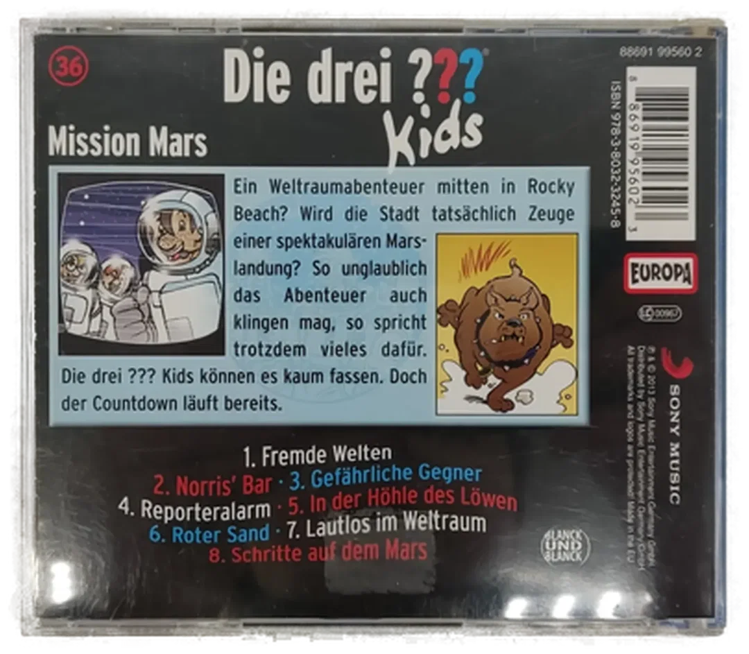 CD Die drei ??? Kids - Mission Mars, Hörspiel – Bild 2