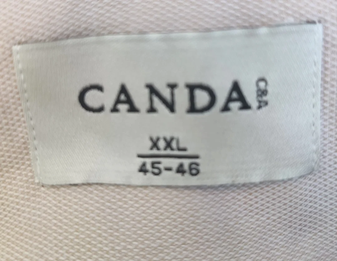 CANDA von C&A Herrenhemd langarm - beige - Gr. XXL (45-46) – Bild 4