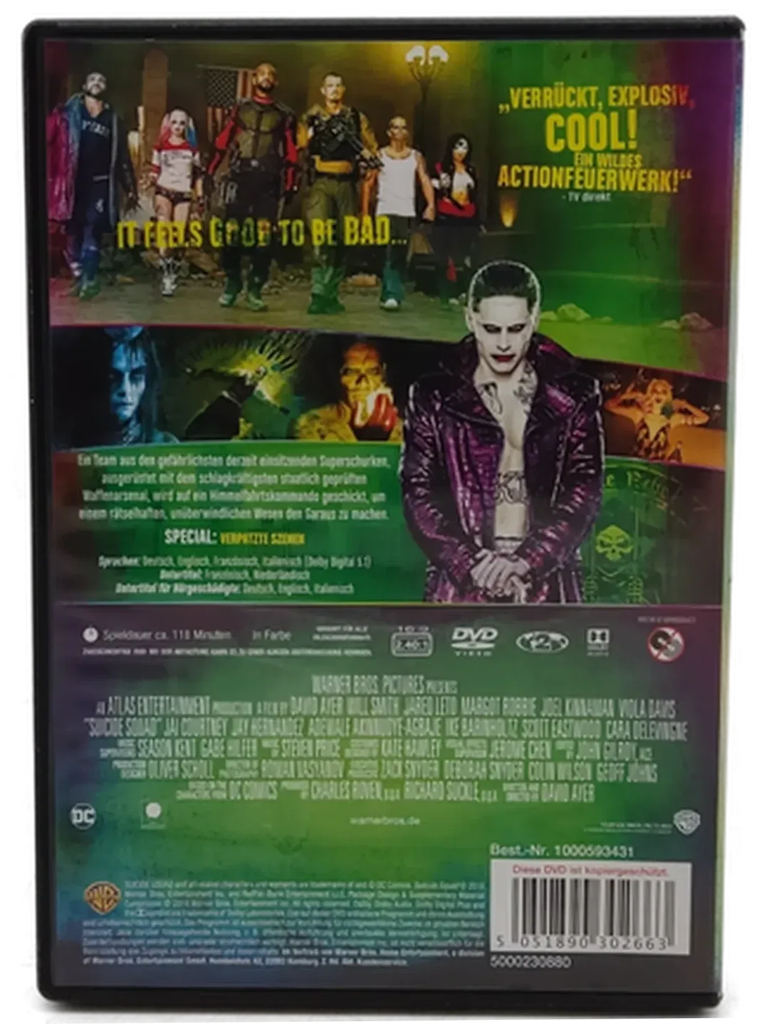 DVD DC "Suicide Squad" mit Will Smith, Jared Leto, Margot Robbie,...... – Bild 2