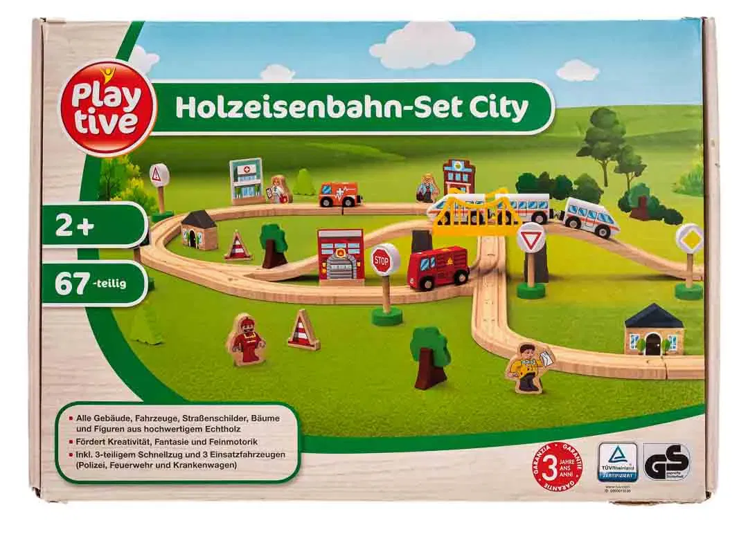 Playtive Holzeisenbahn-Set City  - Bild 4