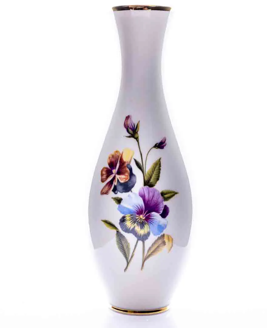 ROYAL BAVARIA Porzellanvase mit Blumenmuster, Höhe 28cm - Bild 1