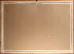 Bild Gerahmte Architekturzeichnung – Brückenszene mit Figuren, signiert und datiert „63“ - Bild 2