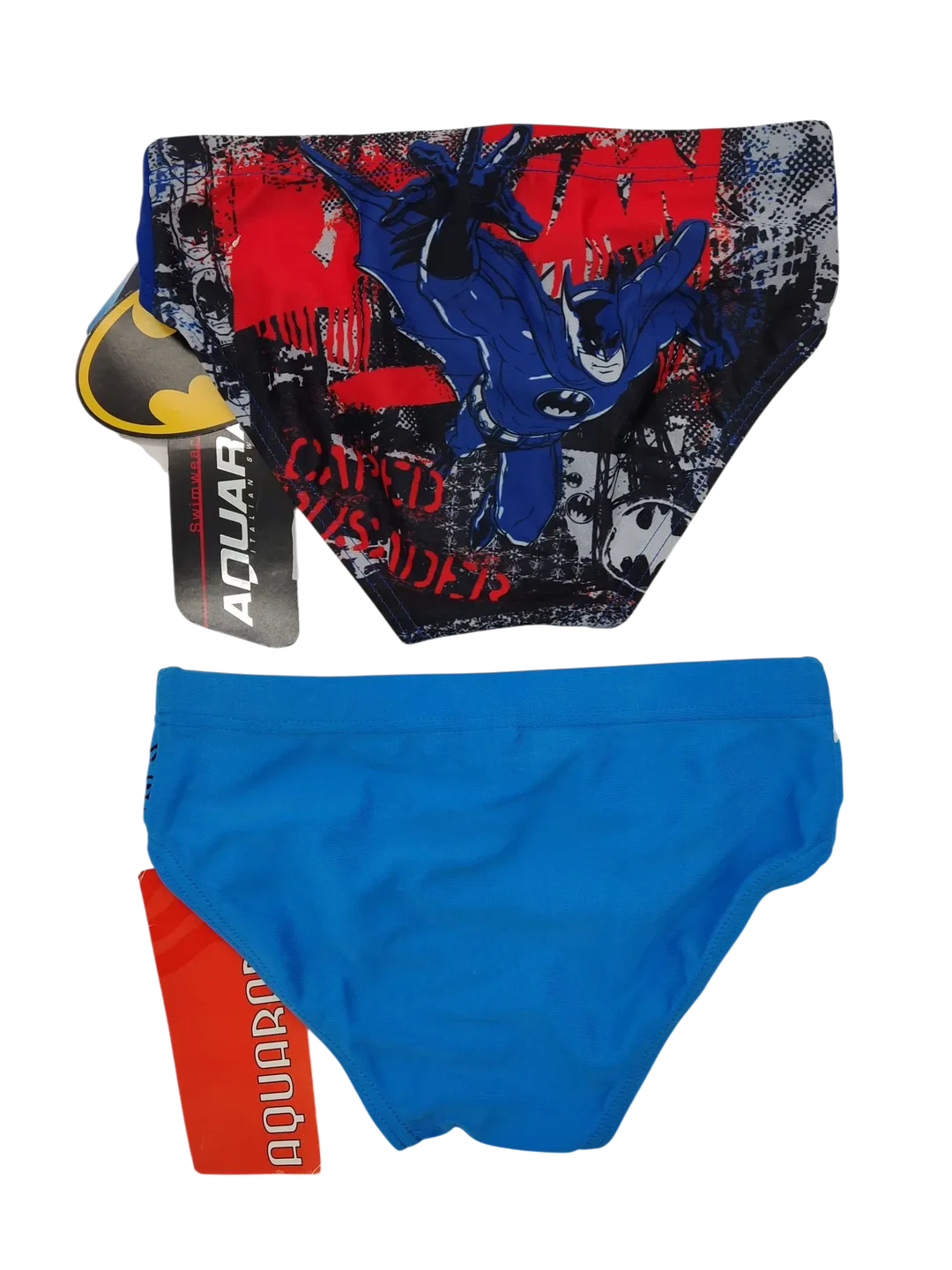 AQUARAPID - Jungen Badehose - 2 Stück - 1x Batman, Gr. 116, 5-6 Jahre (sehr klein geschnitten) – Bild 2