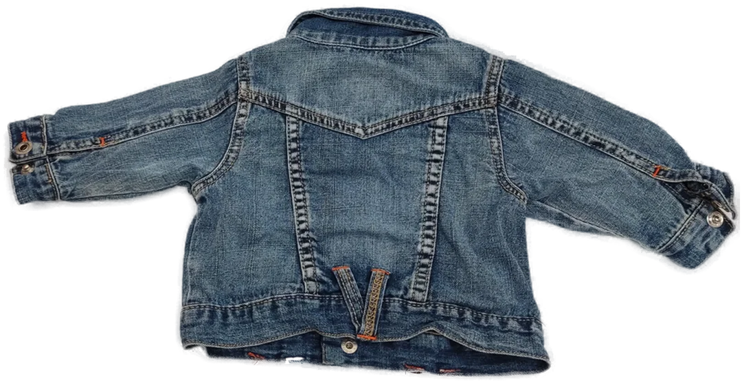 Benetton Kinder Jeans Jacke blau Gr. 60 – Bild 2