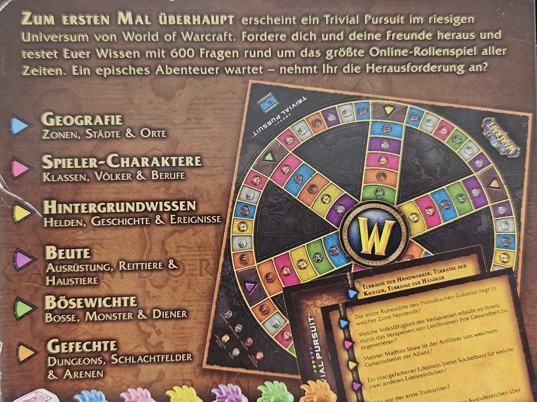 Trivial Pursuit World of Warcraft - Gesellschaftsspiel - Winning Moves – Bild 3