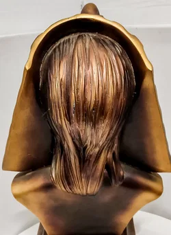 Ägyptische Pharao Büste Skulptur Gold-Bronze Optik Deko-Figur 36 cm - Bild 2