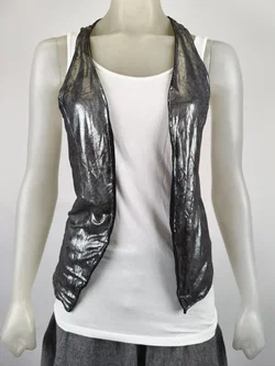 Miss Sixty, Gilet Metallic, Gr. M,  - Bild 3