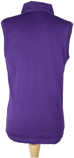 Street One Damenbluse kurarm mit Polokragen lila - XL 42 - Bild 2