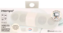 Intempo Wireless 2-in-1 Magnetic Speakers – Bluetooth – Weiß – TWS Pair – PC - Stereo - Bild 2