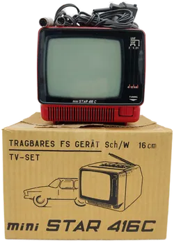 Vintage Mini Fernsehgerät 