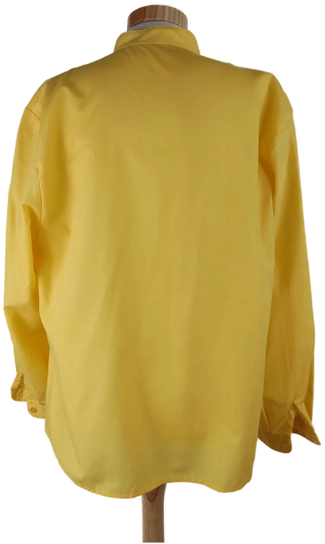 Bluse "Lady Jane", langarm mit Stehkragen, gelb, Größe 46 – Bild 3