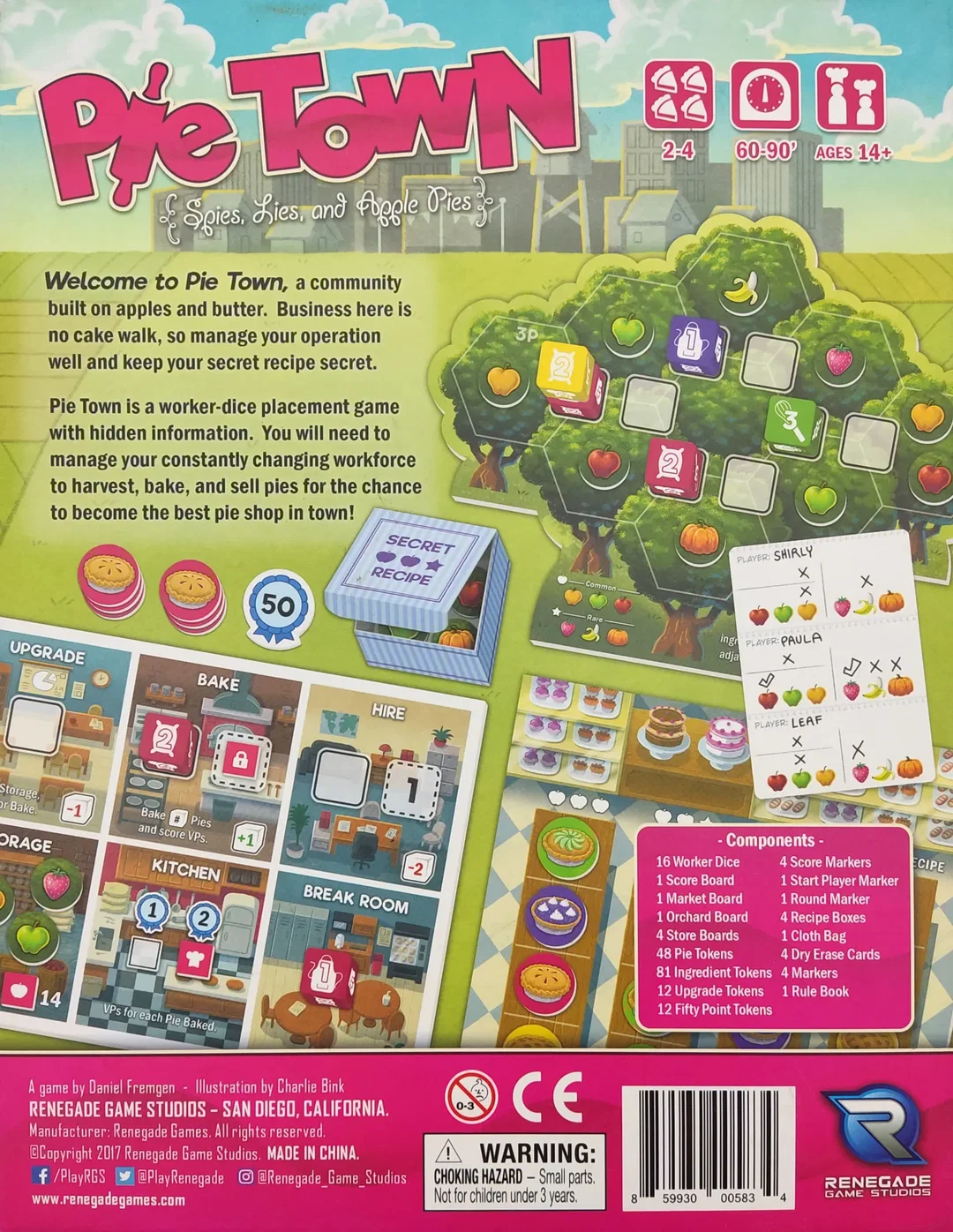 Welcome to Pie Town - Gesellschaftsspiel - Renegade Games Studios  – Bild 2