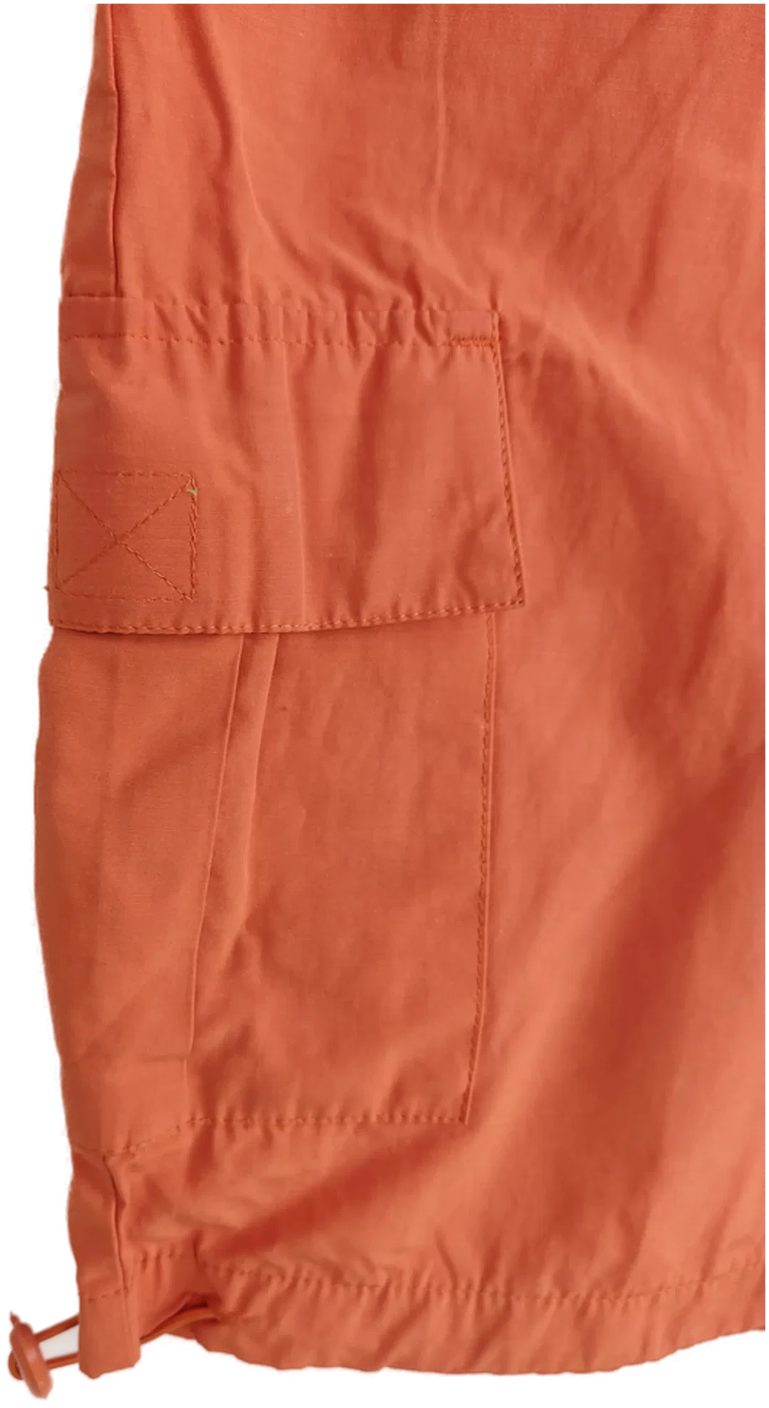 Hose "encadee", dreiviertellang mit Gummizugbund, orange mit Taschen, Größe 48 – Bild 6
