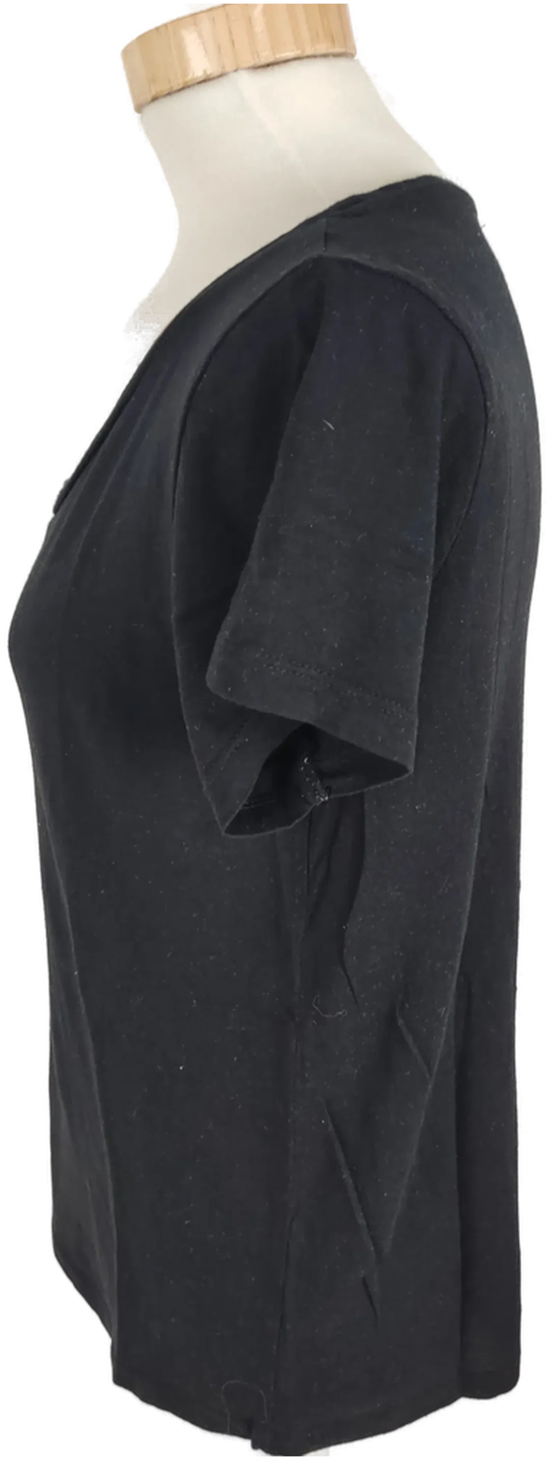 Pull & Bear Damen T-Shirt, kurzarm, schwarz, Größe M – Bild 2
