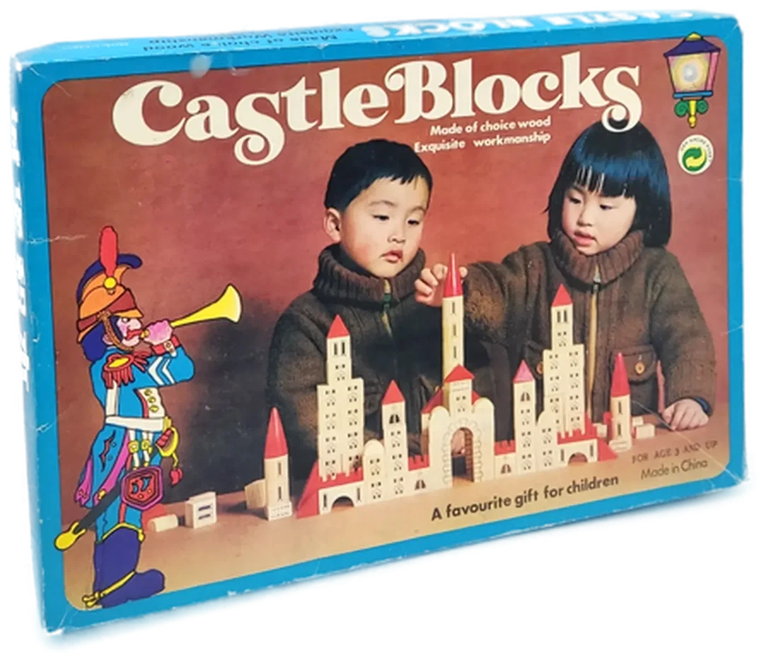 Holzbaukasten Castle Blocks Made in China - Bild 1