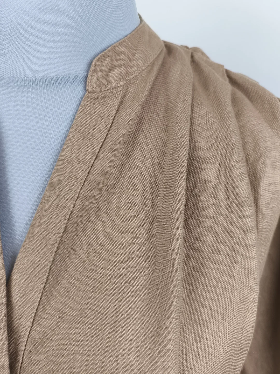 Zara, Hemdblusenkleid, Leinen, Gr. S – Bild 4