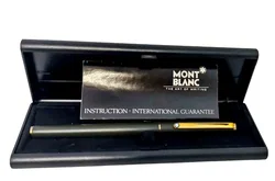 Montblanc Füllfederhalter 14K 585 Goldfeder Dunkelgrün mit Etui – Vorschau 3