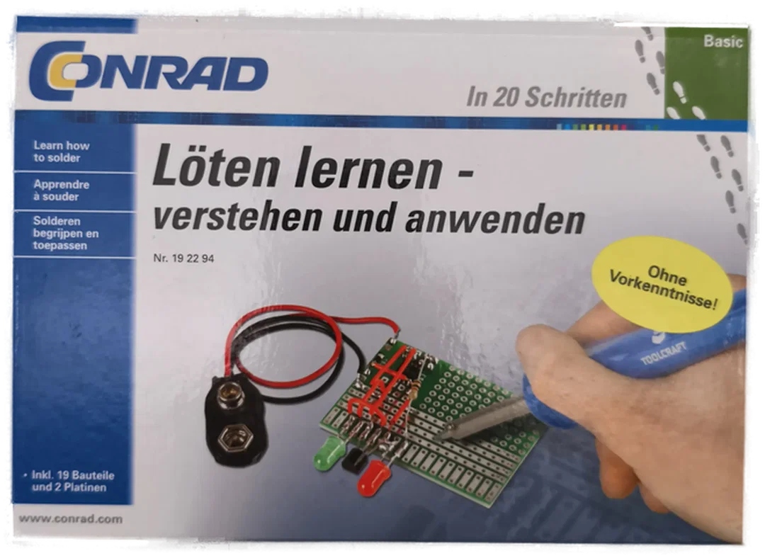Conrad, Elektronikbausatz "Löten lernen", Neu – Bild 1