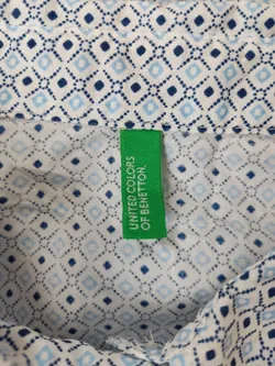 United colors of Benetton Damen Bluse gemustert Gr. M - Bild 3