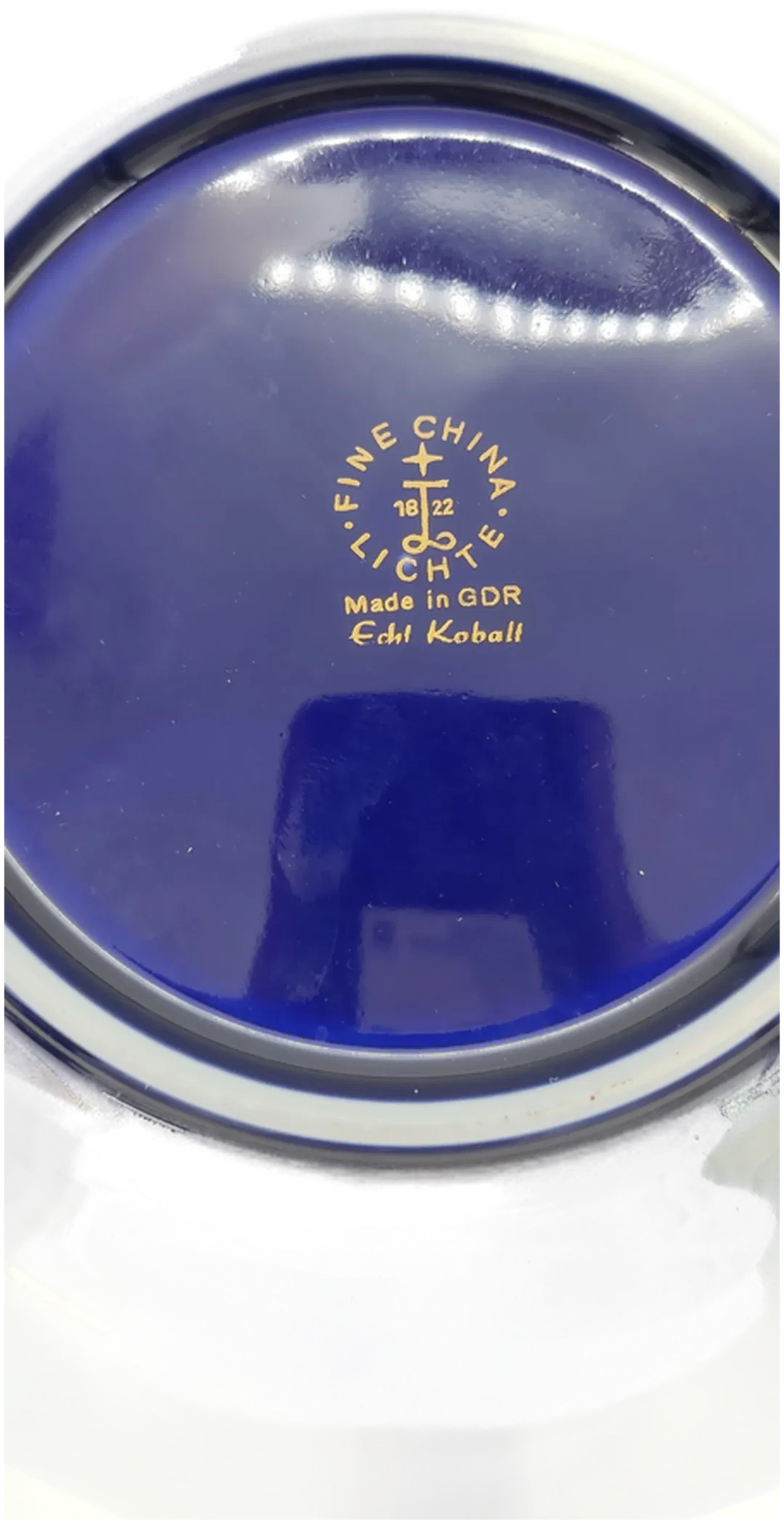 Fine China Lichte Sammeltasse Echt Kobalt 3-tlg. – Bild 3