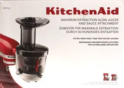 KitchenAid Slow Juicer Aufsatz 5KSM1JA – Maximum Extraction – Entsafter-Zubehör - Bild 3