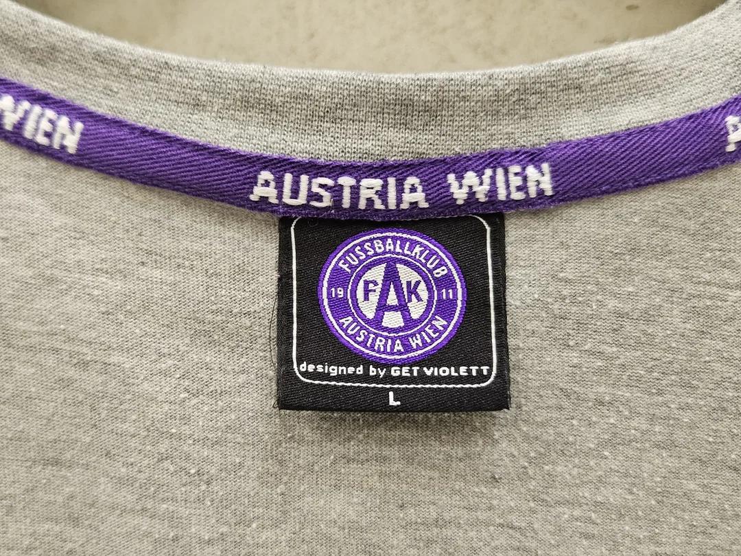 Austria Wien Fanshirt Herren, grau - Gr. L – Bild 3