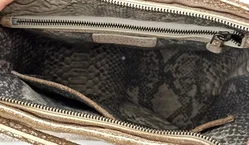 Liebeskind Berlin Ledertasche schlangenoptik braun/weiß – Vorschau 9