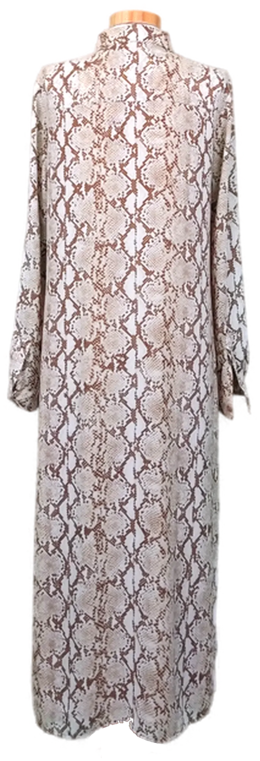 Michael Kors Maxikleid schlangenoptik braun/beige Gr. XS – Bild 2