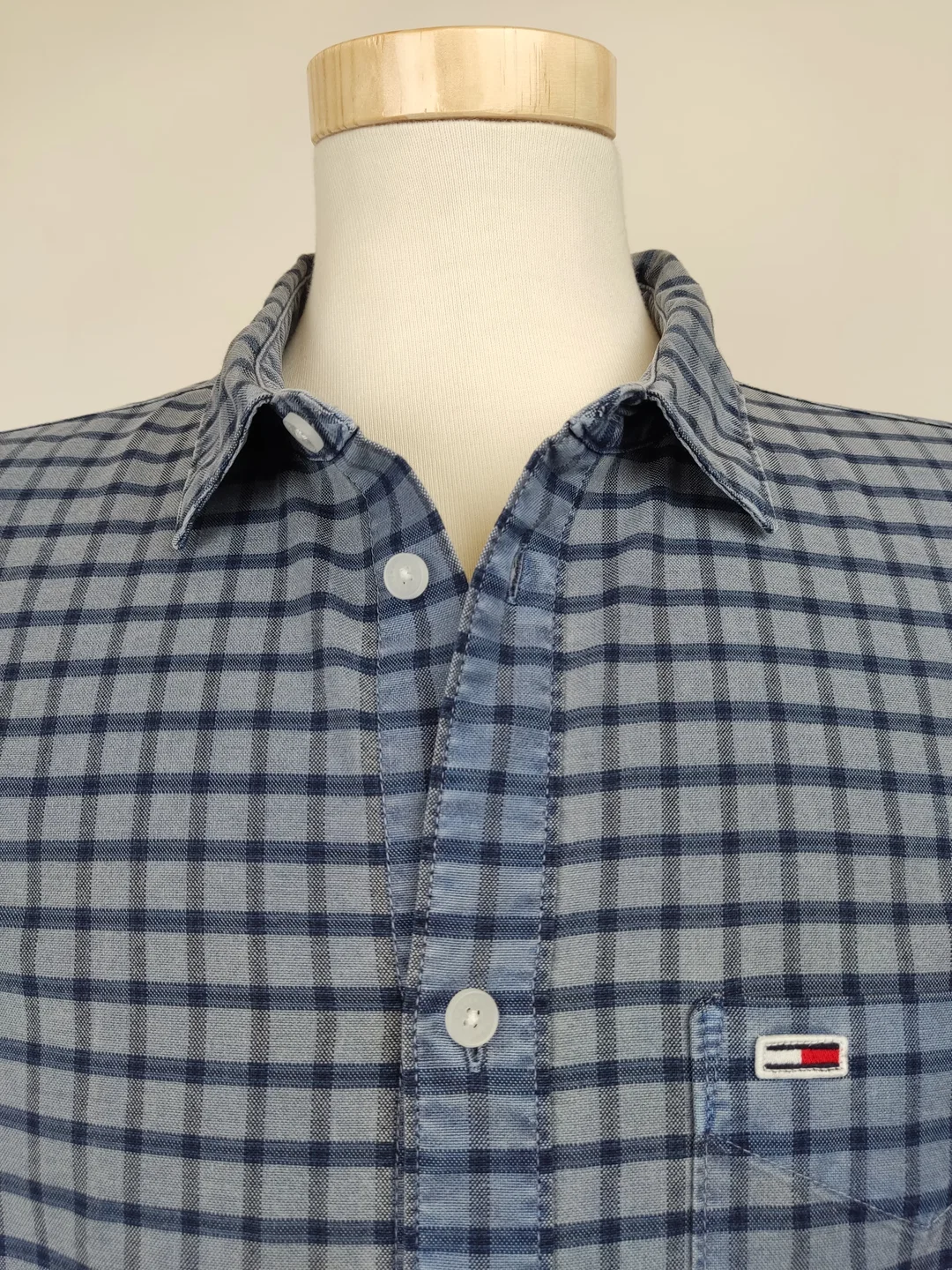Tommy Hilfiger Herren Hemd blau Gr.M – Bild 3